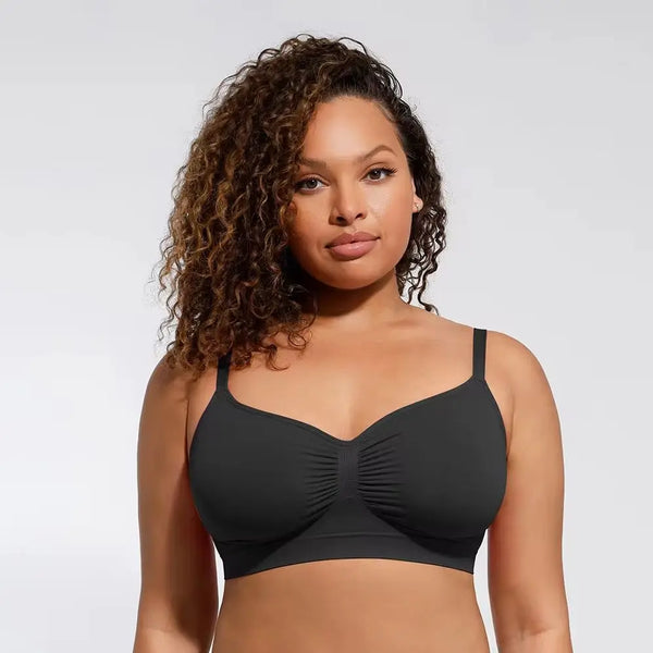 Adjustable Shoulder Straps Breasts Supporter Wireless Bra